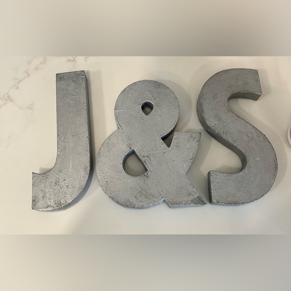 Anthropologie letters j & s like new!